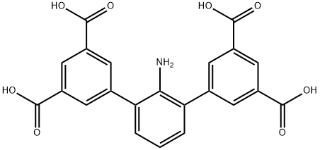 2'-氨基-[1,1':3',1''-三联苯]-3,3'',5,5''-四羧酸 结构式