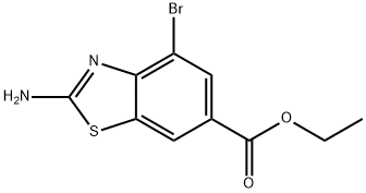 ethyl 2-amino-4-bromo-1,3-benzothiazole-6-carboxylate 结构式