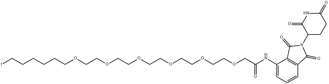 泊马度胺-PEG6-丁基碘 结构式