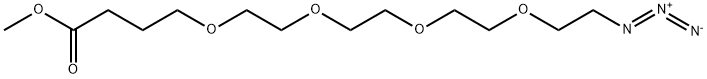 Azido-PEG4-(CH2)3-methyl ester 结构式