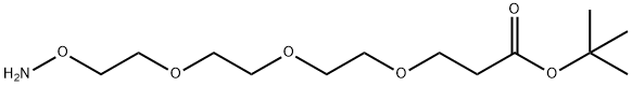 AMINOOXY-PEG3-T-BUTYL ESTER 结构式