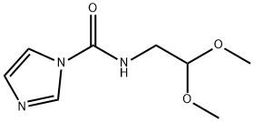 N-(2,2-二甲氧基乙基)-1H-咪唑-1-甲酰胺 结构式