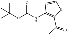 Carbamic acid, N-(2-acetyl-3-thienyl)-, 1,1-dimethylethyl ester 结构式