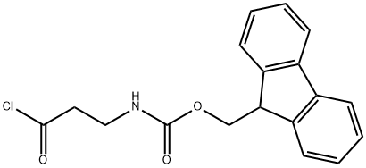 Carbamic acid, N-(3-chloro-3-oxopropyl)-, 9H-fluoren-9-ylmethyl ester 结构式