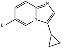 6-溴-3-环丙基咪唑并[1,2-A]吡啶 结构式