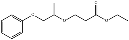 3-((1-苯氧基丙烷-2-基)氧基)丙酸乙酯 结构式