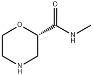 (2S)-N-甲基吗啉-2-甲酰胺 结构式