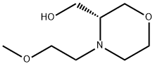 3-Morpholinemethanol, 4-(2-methoxyethyl)-,(3R)- 结构式