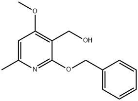 3-吡啶甲醇,4-甲氧基-6-甲基-2-(苯基甲氧基) 结构式