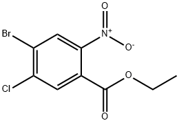 Ethyl 4-bromo-5-chloro-2-nitrobenzoate 结构式