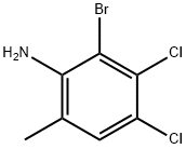 2-溴-3,4-二氯-6-甲基苯胺 结构式