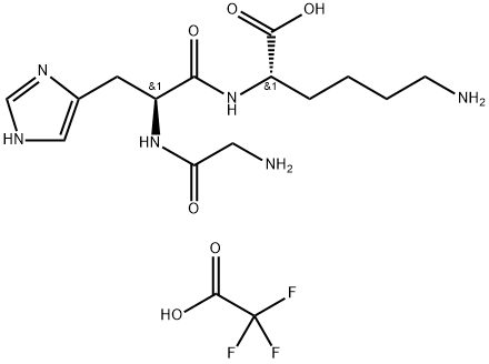 三氟乙酸GHK,三氟乙酸三肽-1 结构式