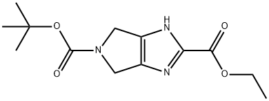 5-(叔丁基)2-乙基4,6-二氢吡咯并[3,4-D]咪唑-2,5(1H)-二羧酸酯 结构式