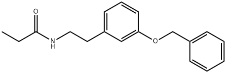 N-{2-[3-(苄氧基)苯基]乙基}丙酰胺 结构式