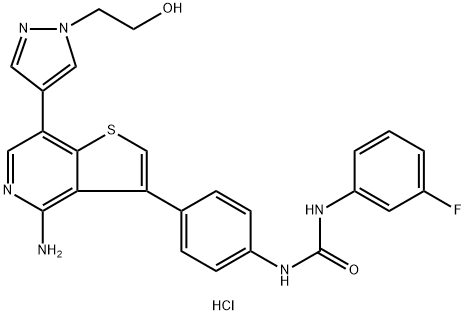 ILORASERTIB HYDROCHLORIDE (ABT-348 HYDROCHLORIDE) 结构式