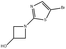 1-(5-bromothiazol-2-yl)azetidin-3-ol 结构式