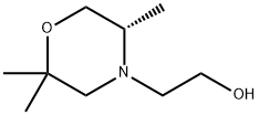 4-Morpholineethanol, 2,2,5-trimethyl-, (5S)- 结构式