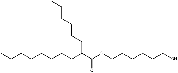 6-羟基己基 2-己基癸酸酯 结构式