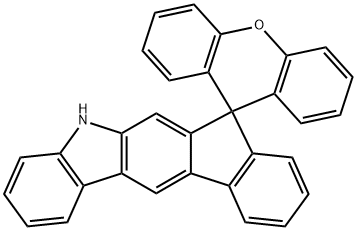 Spiro[indeno[2,1-b]carbazole-7(5H),9'-[9H]xanthene] 结构式