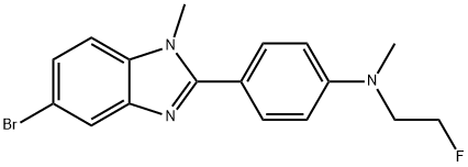 Benzenamine, 4-(5-bromo-1-methyl-1H-benzimidazol-2-yl)-N-(2-fluoroethyl)-N-methyl- 结构式