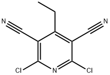 2,6-二氯-4-乙基吡啶-3,5-二碳腈 结构式