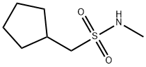 Cyclopentanemethanesulfonamide, N-methyl- 结构式
