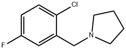 Pyrrolidine, 1-[(2-chloro-5-fluorophenyl)methyl]- 结构式