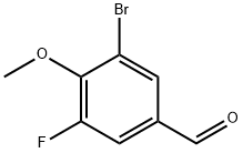 3-溴-5-氟-4-甲氧基苯甲醛 结构式