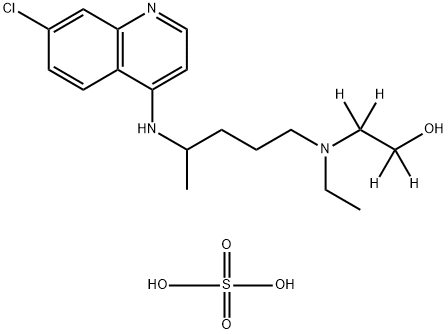 Hydroxychloroquine-d4 (sulfate) 结构式