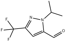 1-异丙基-3-(三氟甲基)-1H-吡唑-5-甲醛 结构式