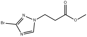 3-(3-溴-1H-1,2,4-三唑-1-基)丙酸甲酯 结构式