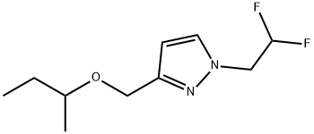 3-(sec-butoxymethyl)-1-(2,2-difluoroethyl)-1H-pyrazole 结构式