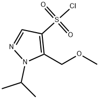 1-isopropyl-5-(methoxymethyl)-1H-pyrazole-4-sulfonyl chloride 结构式