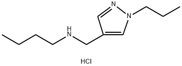 butyl[(1-propyl-1H-pyrazol-4-yl)methyl]amine 结构式