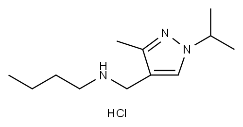 butyl[(1-isopropyl-3-methyl-1H-pyrazol-4-yl)methyl]amine 结构式