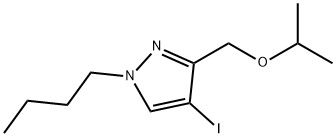 1-butyl-4-iodo-3-(isopropoxymethyl)-1H-pyrazole 结构式