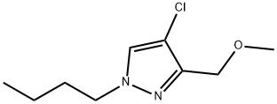 1-butyl-4-chloro-3-(methoxymethyl)-1H-pyrazole 结构式