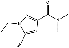 5-amino-1-ethyl-N,N-dimethyl-1H-pyrazole-3-carboxamide 结构式