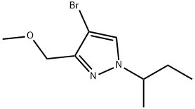 4-bromo-1-sec-butyl-3-(methoxymethyl)-1H-pyrazole 结构式