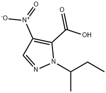 1-sec-butyl-4-nitro-1H-pyrazole-5-carboxylic acid 结构式