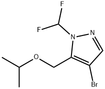 4-bromo-1-(difluoromethyl)-5-(isopropoxymethyl)-1H-pyrazole 结构式