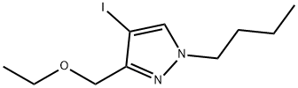 1-butyl-3-(ethoxymethyl)-4-iodo-1H-pyrazole 结构式