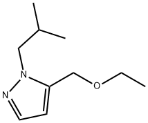 5-(ethoxymethyl)-1-isobutyl-1H-pyrazole 结构式