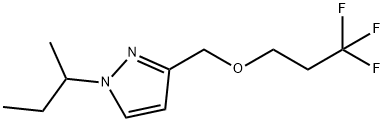 1-sec-butyl-3-[(3,3,3-trifluoropropoxy)methyl]-1H-pyrazole 结构式