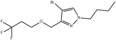 4-bromo-1-butyl-3-[(3,3,3-trifluoropropoxy)methyl]-1H-pyrazole 结构式