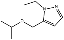 1-ethyl-5-(isopropoxymethyl)-1H-pyrazole 结构式