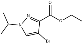 ethyl 4-bromo-1-isopropyl-1H-pyrazole-3-carboxylate 结构式