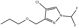 4-chloro-1-(difluoromethyl)-3-(propoxymethyl)-1H-pyrazole 结构式