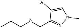 4-bromo-1-methyl-3-(propoxymethyl)-1H-pyrazole 结构式