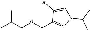 4-bromo-3-(isobutoxymethyl)-1-isopropyl-1H-pyrazole 结构式